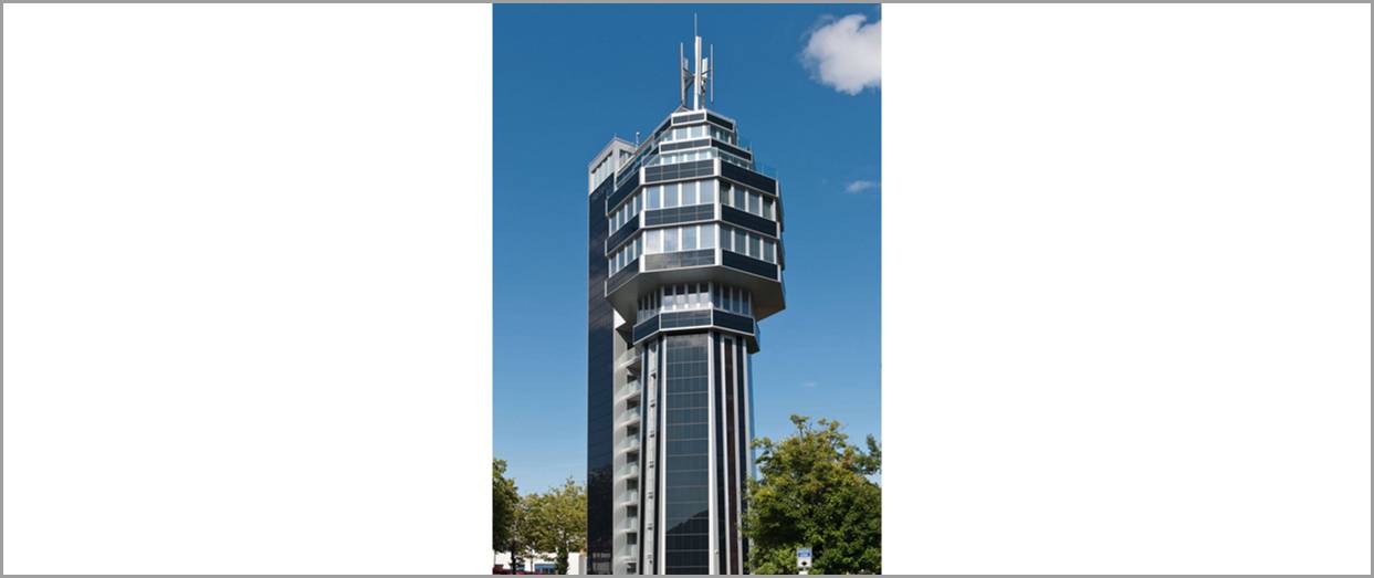 Ehemaliger Wasserturm zum ersten Nullenergiehochhaus der Welt umgebaut