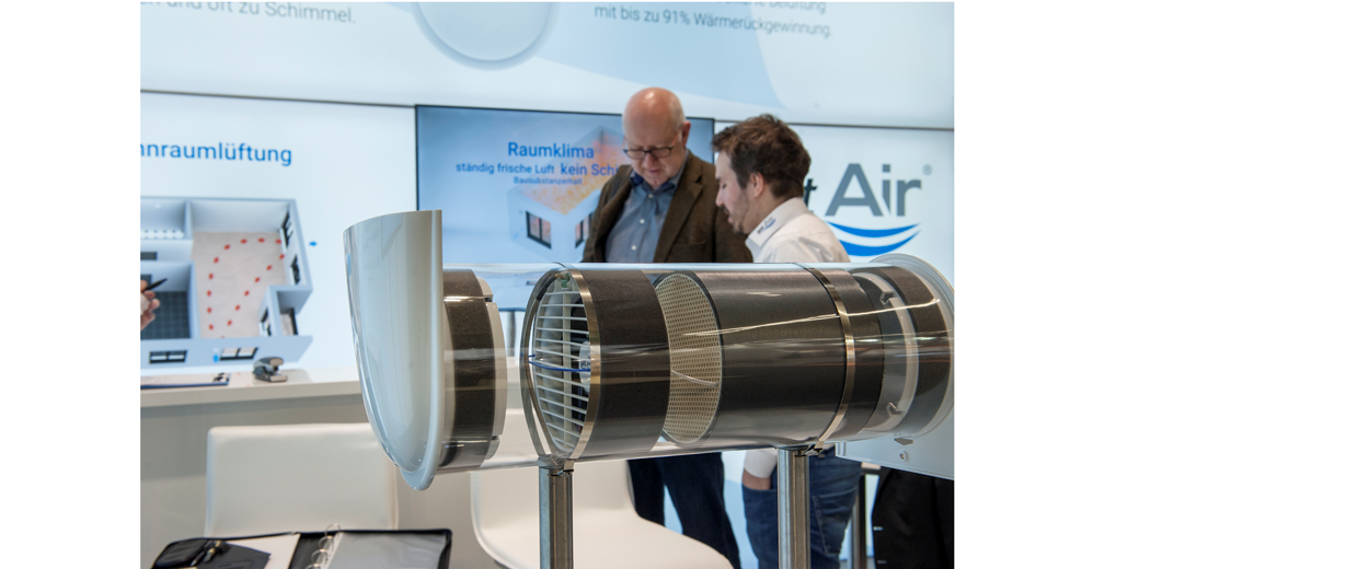 Auf der ISH 2017 in Frankfurt steht "Ökodesign in der Raumlufttechnik" im Fokus der Aircontec-Aussteller